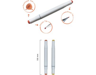 Sparkys CreaFun - Fixy DUO v boxu 24 farieb