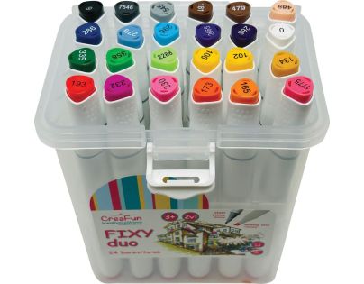Sparkys CreaFun - Fixy DUO v boxu 24 farieb