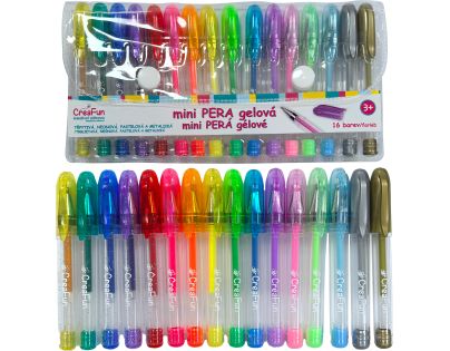 Sparkys CreaFun - Gélové mini perá 16 farieb
