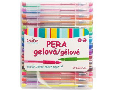 Sparkys CreaFun - Gélové perá 30 farieb