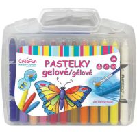 Sparkys Gélové pastelky 3v1 umývateľné - sada 24 ks + štetec