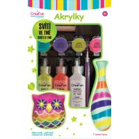 Sparkys CreaFun - Svietiace akrylové farby 7 farieb