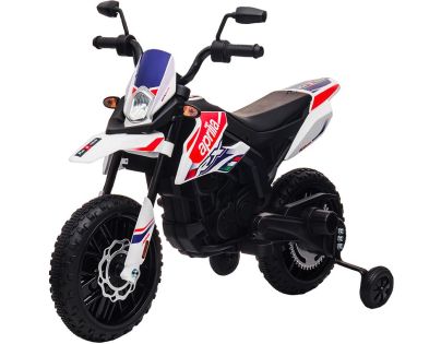 Detská elektrická motorka APRILIA RX-125 biela