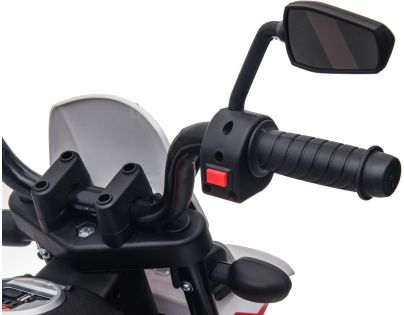 Detská elektrická motorka APRILIA RX-125 biela