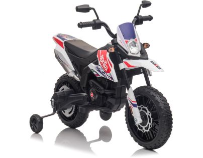 Detská elektrická motorka APRILIA RX-125 biela