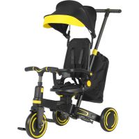 Sparkys Detská trojkolka Premium 9 v 1 žltá 2