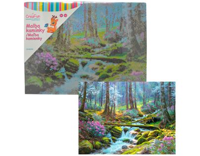 Sparkys Diamantové maľovanie - Lesný potôčik 30 x 40 cm