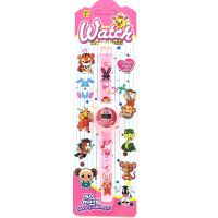 Sparkys Digitálne hodinky zvieratká 20,5 cm růžové