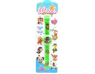 Sparkys Digitálne hodinky zvieratká 20,5 cm zelené
