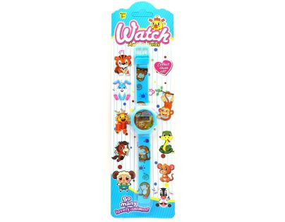Sparkys Digitálne hodinky zvieratká 20,5 cm sv. modré