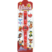 Sparkys Digitálne hodinky zvieratká 20,5 cm červené