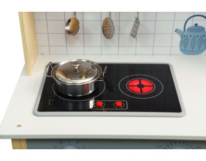 Sparkys Drevená detská kuchynka s rúrou a práčkou