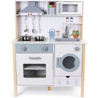 Sparkys Drevená detská kuchynka s rúrou a práčkou 2