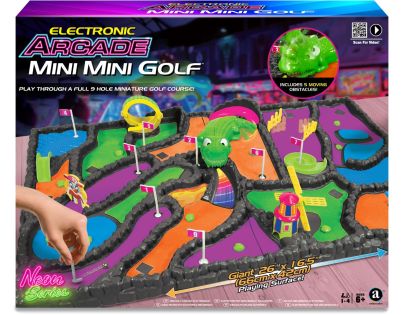 Sparkys Elektronický arkádový mini golf Neon