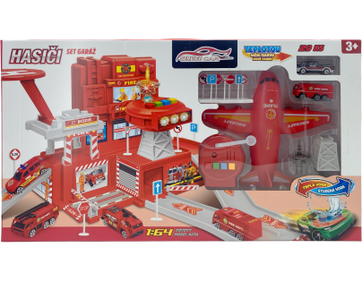 Sparkys Hasičský SET garáž s autom meniacim farbu