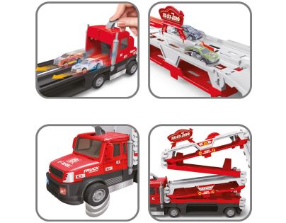 Sparkys Hasičský TRUCK 2v1 so svetlom a zvukom a 6 autami
