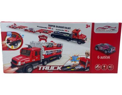 Sparkys Hasičský TRUCK 2v1 so svetlom a zvukom a 6 autami