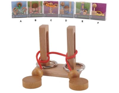 Sparkys Hlavolam - drevené 6 druhov