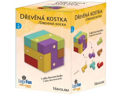 Sparkys Hlavolam - IQ Drevená kocka