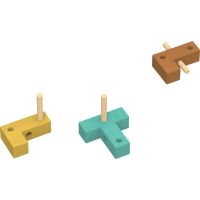 Sparkys Hlavolam - IQ Drevená kocka 5