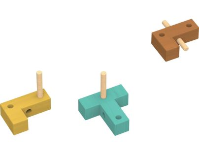 Sparkys Hlavolam - IQ Drevená kocka