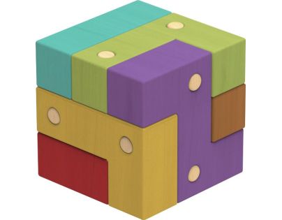 Sparkys Hlavolam - IQ Drevená kocka