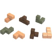 Sparkys Hlavolam - Kostka v kleci drevený hlavolam 2