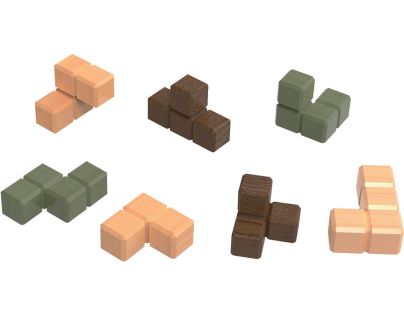 Sparkys Hlavolam - Kostka v kleci drevený hlavolam