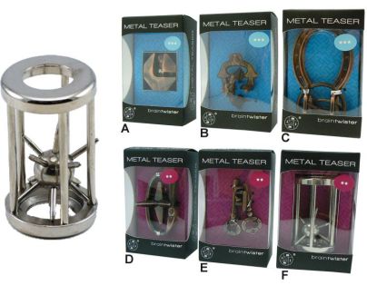 Sparkys Hlavolam - kovové 6 druhov