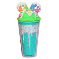Sparkys Kelímok s viečkom a slamkou Donuts 480ml modrý