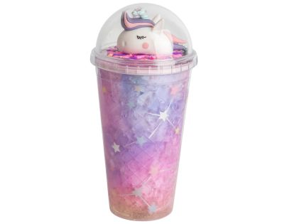 Sparkys Pohár s viečkom a slamkou Jednorožec 480ml
