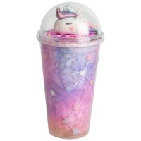 Sparkys Pohár s viečkom a slamkou Jednorožec 480ml