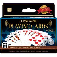 Sparkys Klasické hry – 2 balíčky hracích kariet a 5 kociek 2