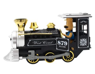 Sparkys Kovová Lokomotíva so zvukom a svetlom zelená