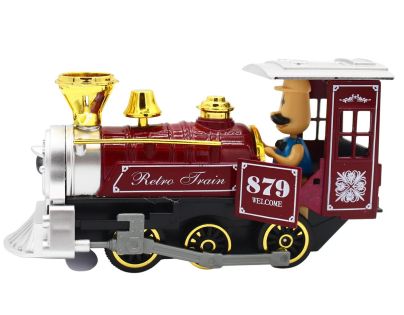 Sparkys Kovová Lokomotíva so zvukom a svetlom zelená