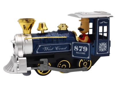 Sparkys Kovová Lokomotíva so zvukom a svetlom zelená