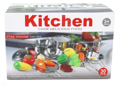 Sparkys Kovová sada riadu s príslušenstvom 30 ks