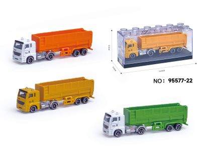 Sparkys Kovový model smetného auta s návesom 1:64