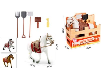 Sparkys Kôň v stajni s príslušenstvom 7 ks