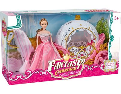 Sparkys Magický kočiar ružový s Pegasom a bábikou - svetlo, zvuk