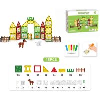 Sparkys Magnetická stavebnica - Farma s maľovaním 46 ks 2