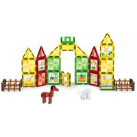 Sparkys Magnetická stavebnica - Farma s maľovaním 46 ks 3