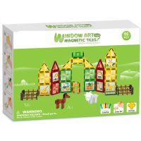 Sparkys Magnetická stavebnica - Farma s maľovaním 46 ks