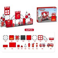 Sparkys Magnetická stavebnica - Hasiči 32 ks 2