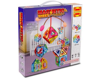Sparkys Magnetická stavebnica Magnetic Sheet 30 dielikov