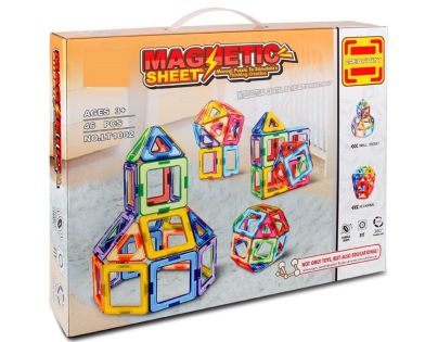 Sparkys Magnetická stavebnica Magnetic Sheet 46 dielikov