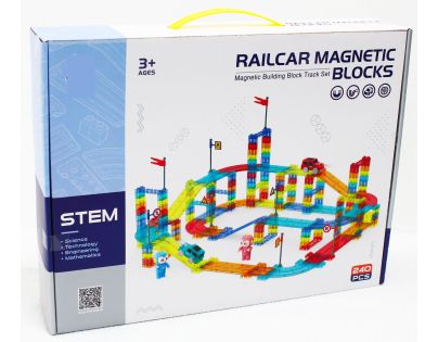 Sparkys Magnetická závodná dráha 240 ks + elektrické auto