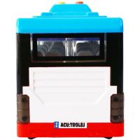 Sparkys Mestský trolejbus na setrvačník s osvetlením a zvukom - červený 5