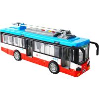 Sparkys Mestský trolejbus na setrvačník s osvetlením a zvukom - červený 3