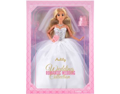 Sparkys Módna bábika v bielych svadobných šatách